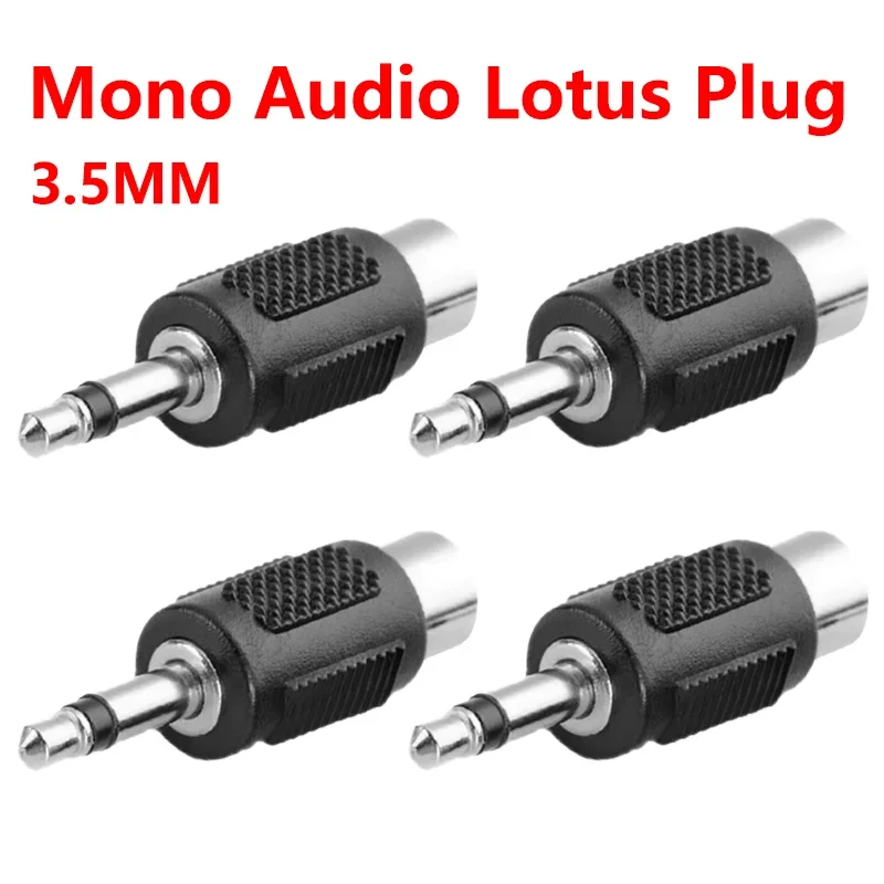 

5/20/100PCS Audio RCA Jack Connector To Jack 3.5 MM Mono Male to RCA Female Mono Adapter Plug for Amplifiers Headphone