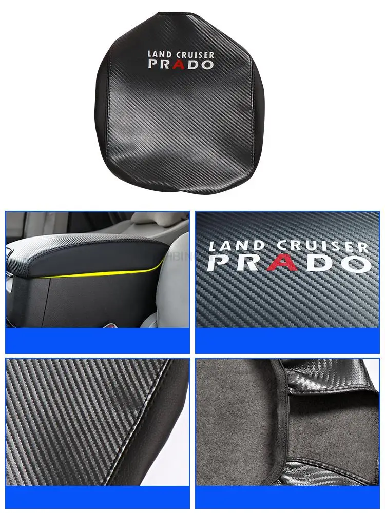 Toyota Land Cruiser Prado 120 J12 2700 FJ120 2003-2009 Handrail case cover interior decoration refrigerator leather pad