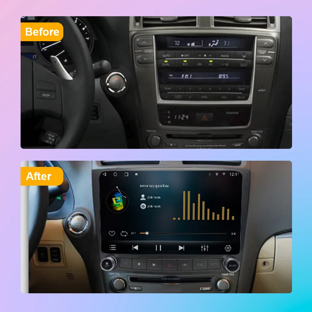 2Din Car Radio CarPlay For Lexus IS250 IS300 IS200 IS220 IS350 2005 - 2013 Multimedia Vedio Player Stereo Navigation Android 10