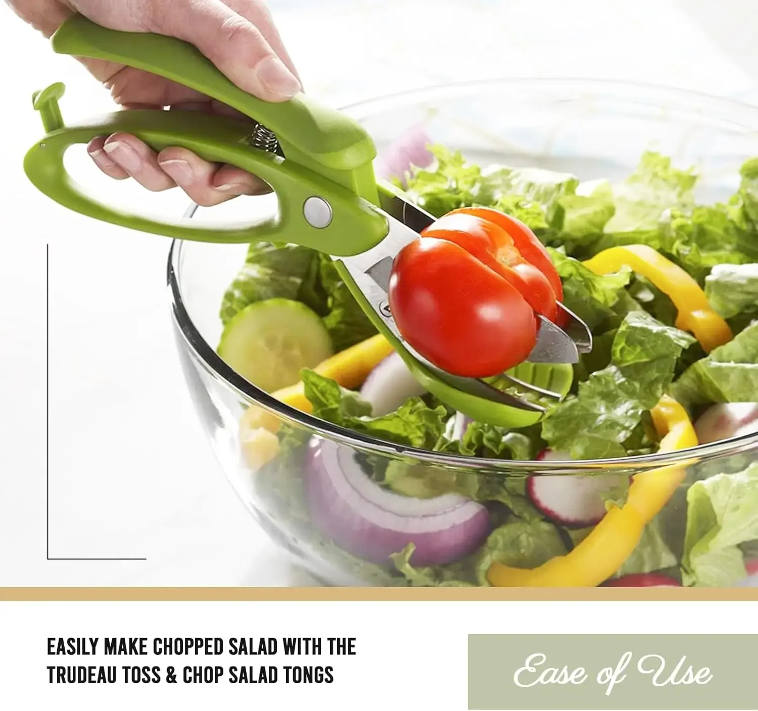 Salad Tongs For Toss and Chop Vegetable Kitchen Shears Scissors 2in1 Food Chopper Double Blade For Easy  Making