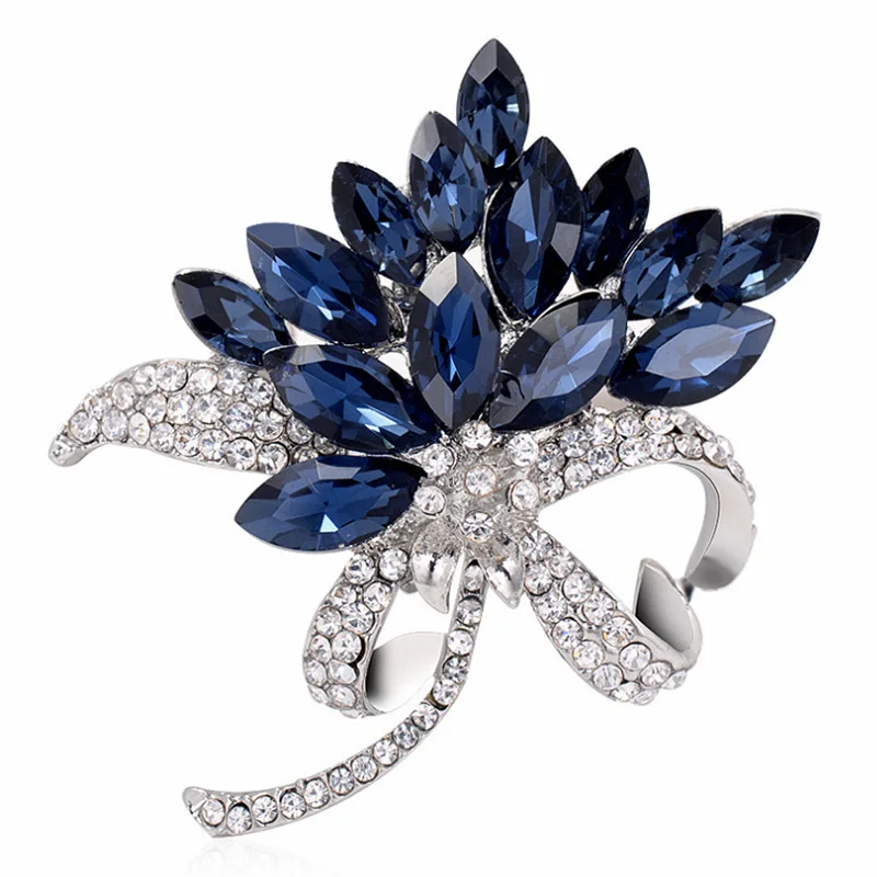 Elegant Crystal Brooches Come In Five Different Styles And Colors Including Swan And Bouquet Making Them Perfect For Daily Wear