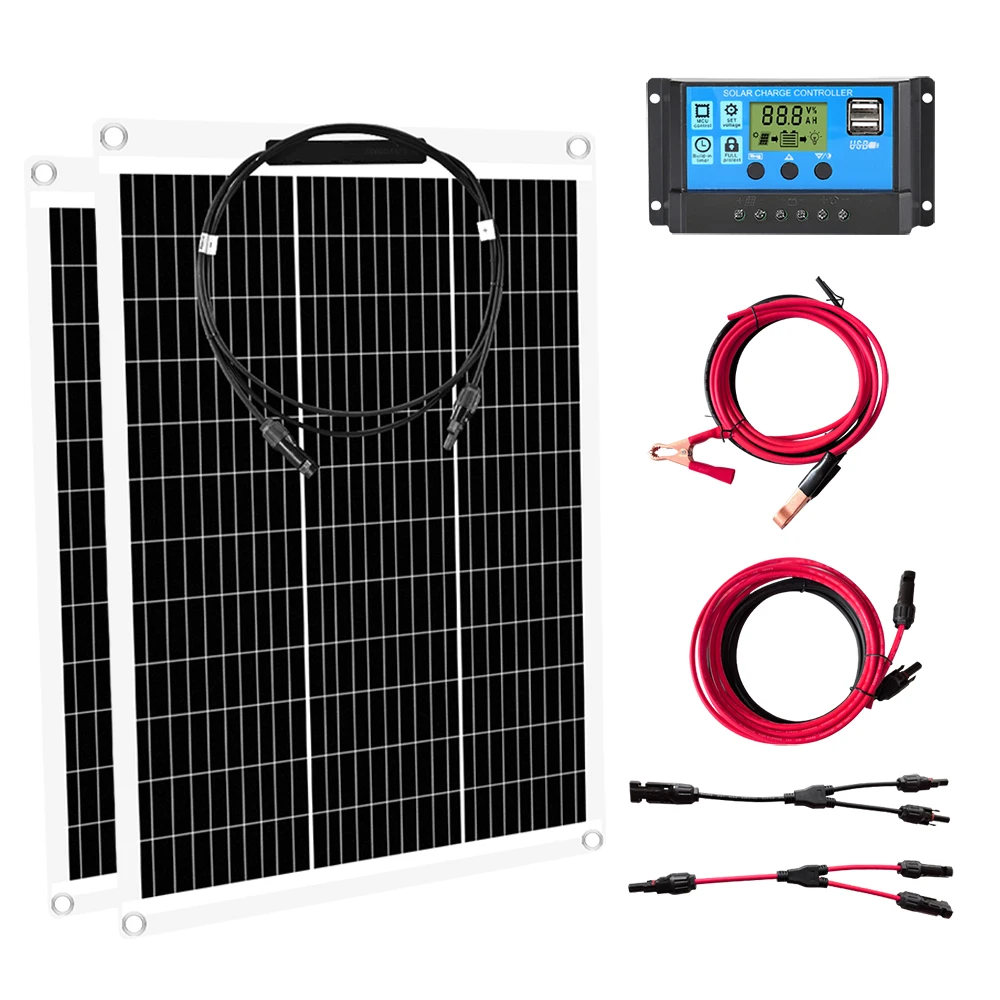 Polen Snelle verzending 400W zonne-energiesysteemkit Waterdicht monocristallijn zonnepaneel Camping RV Home
