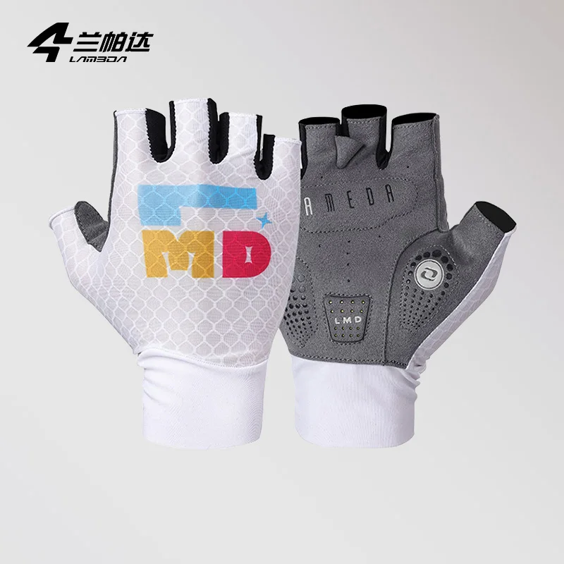 LAMEDA new wear-resistant cycling gloves spring and summer men and women with breathable shock absorption non-slip half finger m