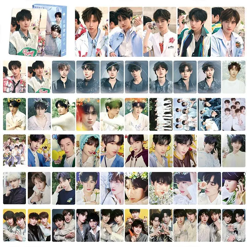 55 Pcs/Set Teens In Times TNT Laser Lomo Card Ma Jiaqi, Song Yaxuan, Ding Chengxin Characters HD Photocard Collection Card