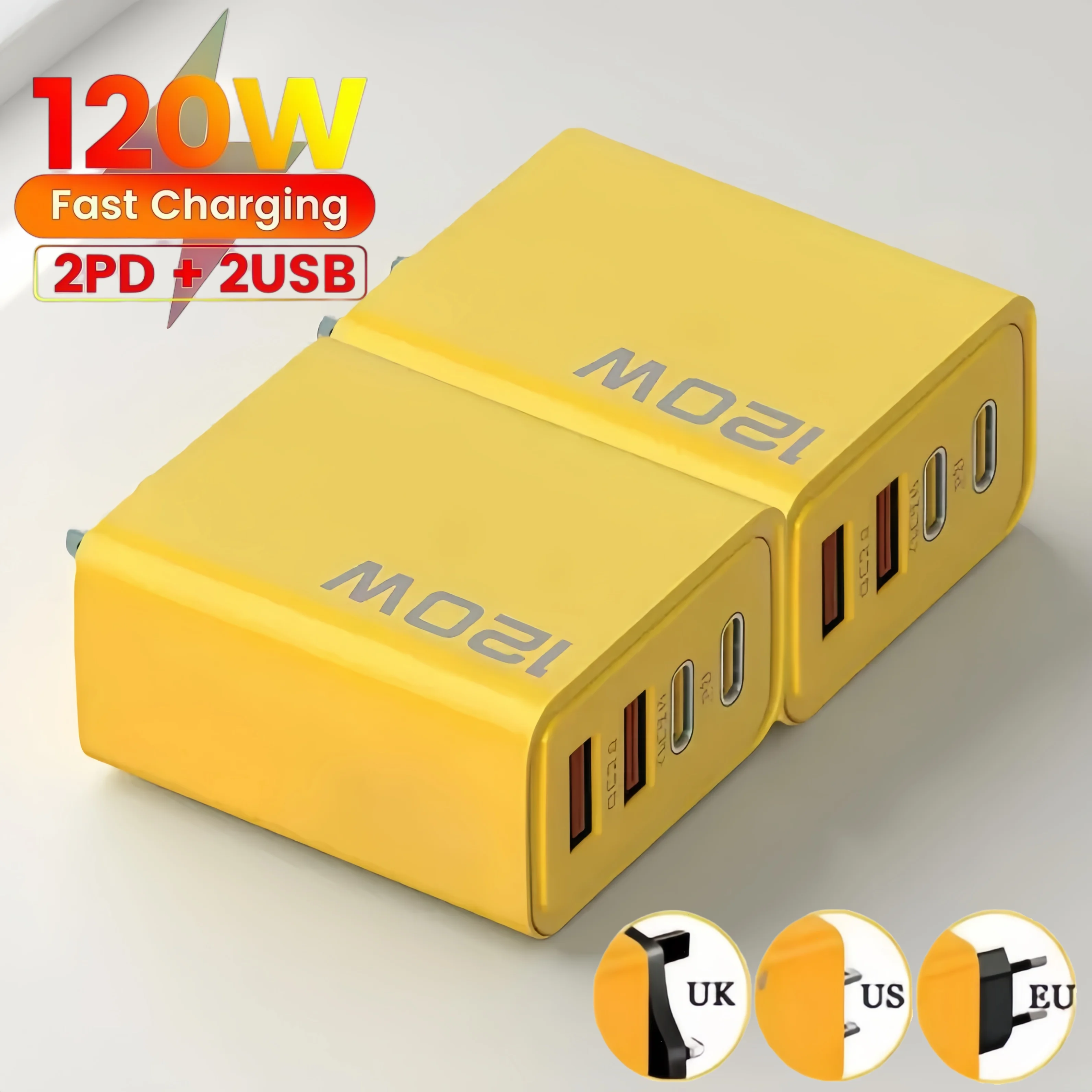 4 Ports 120W Charge…