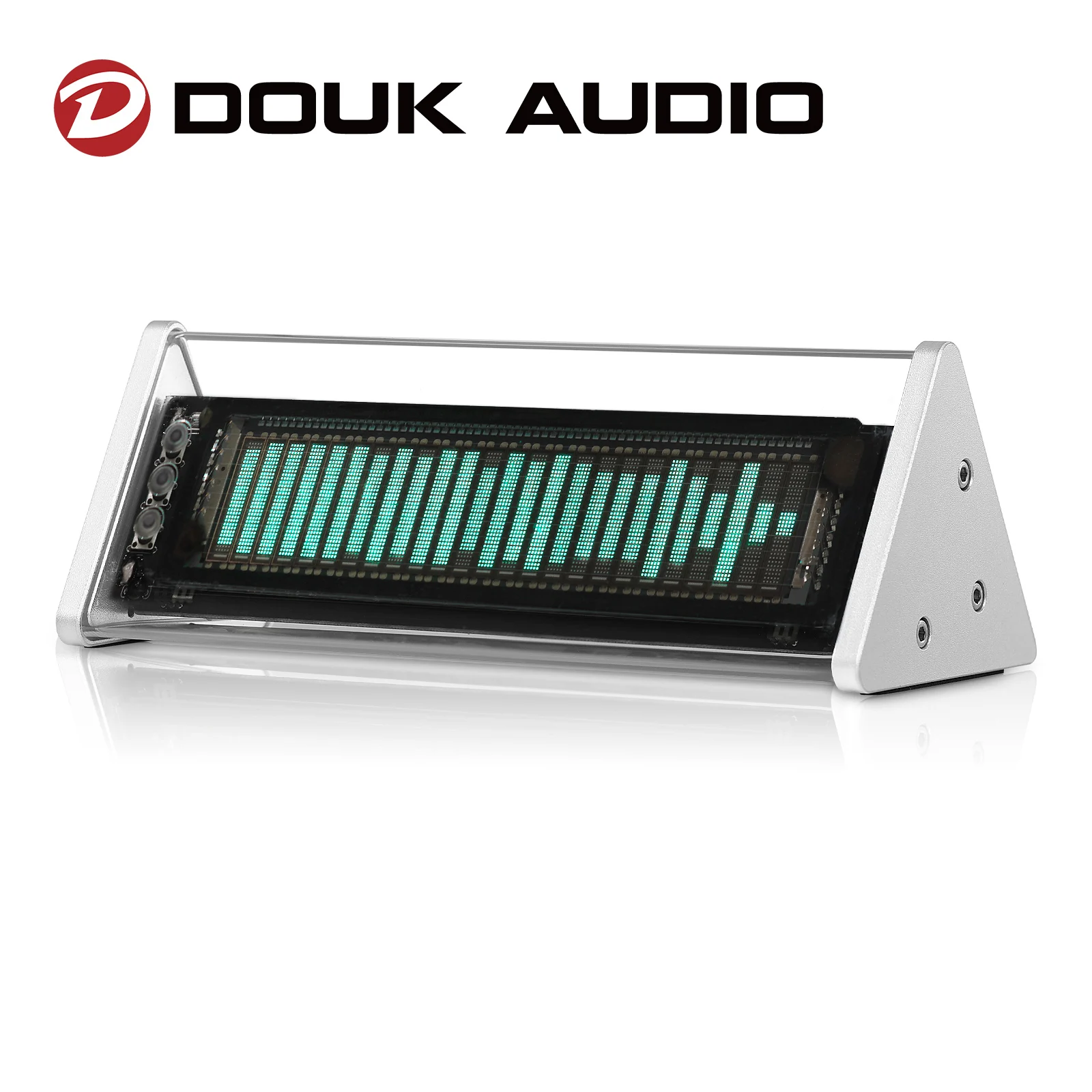 Douk Audio Bluetooth 5.0 VFD Clock Music Spectrum Display Screen Sound Level Meter 3.5mm AUX Audio Switcher Box