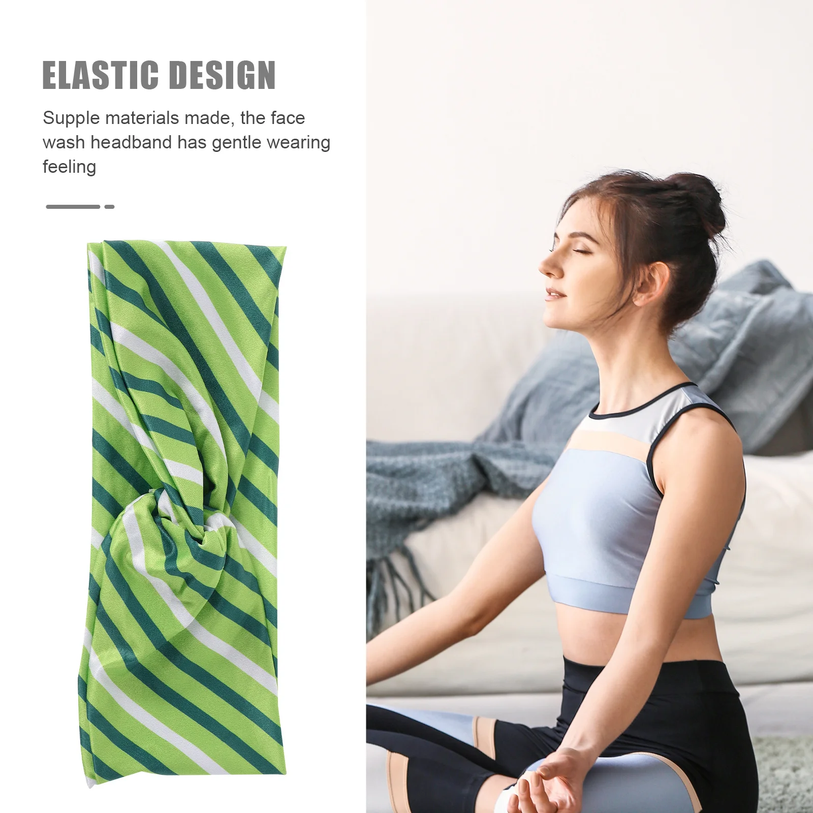 الذهب الروابط اليوغا عقال تشغيل عصابات رأس رياضية القماش الأخضر النساء حزام بسيط شرابة قبعة فستان زر الرجال غطاء علوي علبة شاي