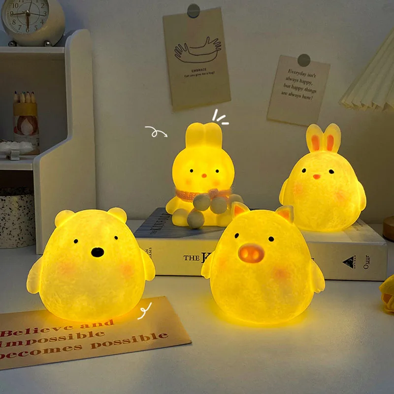 Girl Bedroom cute little animal led night light room bedside light decoration dormitory new creative birthday gift