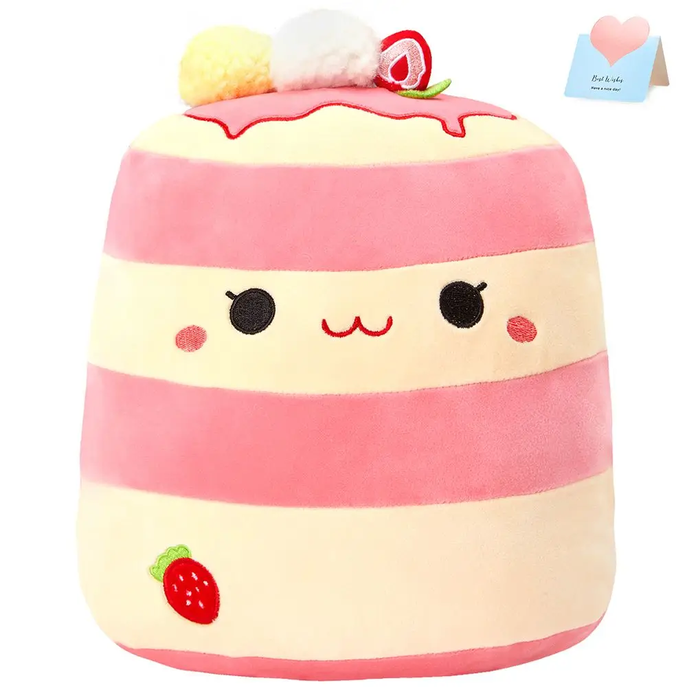 30cm Cartoon Cookies Plush Pillow Soft Food Pilllows Stuffed Strawberry Waffles Dolls for Kids Children Girl Birthday Room Decor