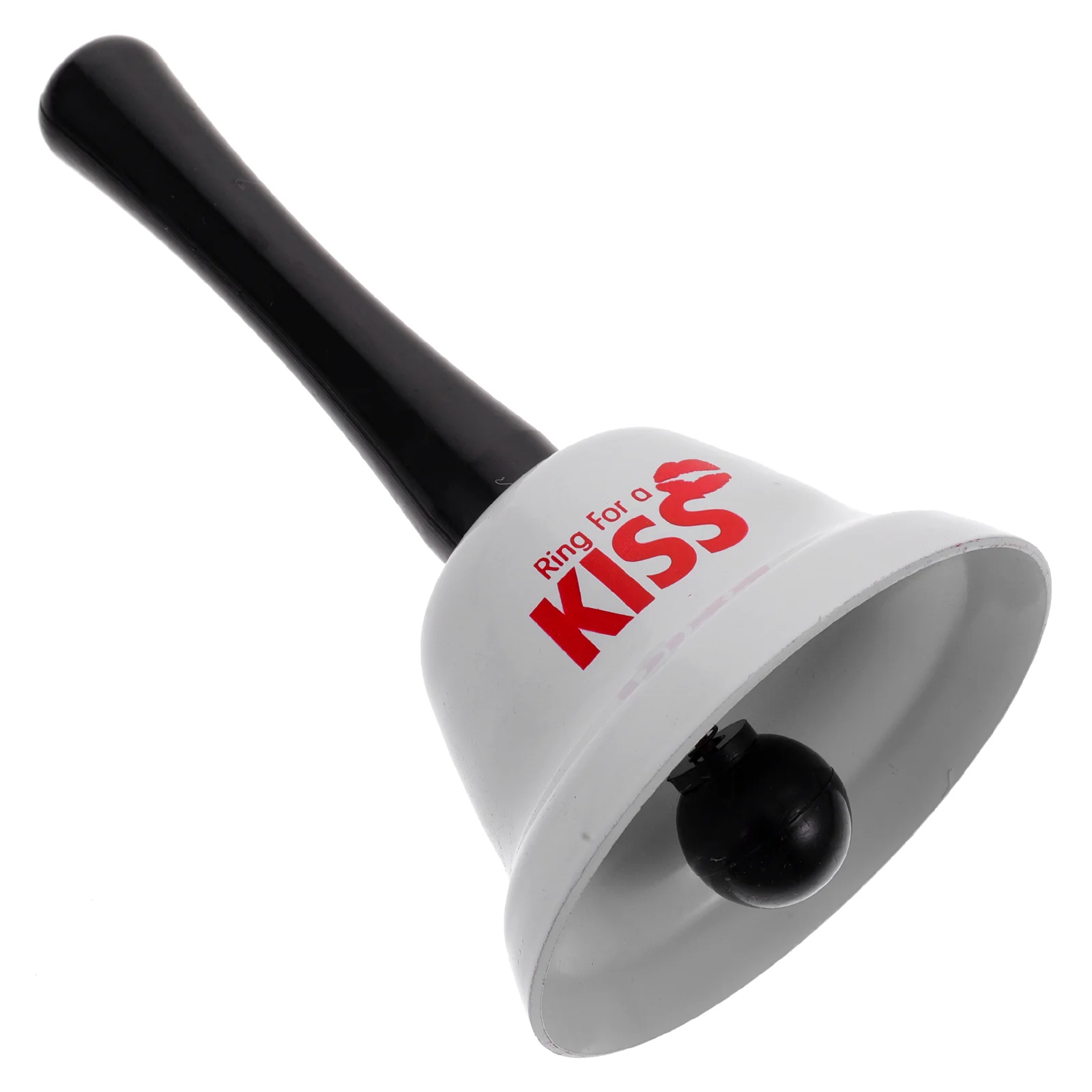 

3rd Wedding Anniversary Hand Bell Memorial Ring for Kiss Lovers Desk