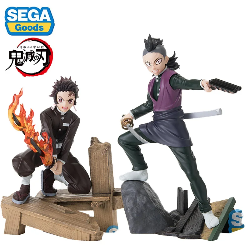 Original SEGA Xross Link Demon Slayer Kamado Tanjirou Shinazugawa Genya PVC Anime Action Figures Model Collection Toy