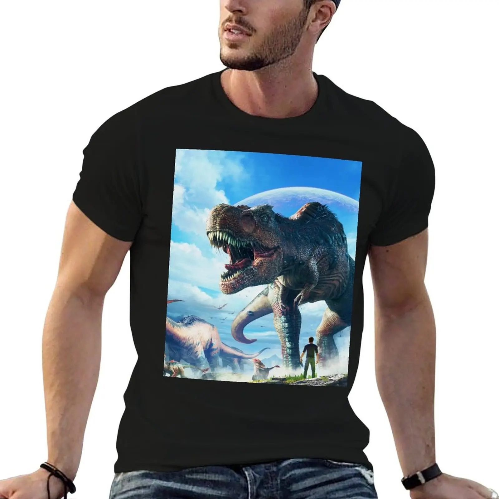 ARK: SURVIVAL EVOLVED T-REX SKY T-Shirt avec protection UV pour l'extérieur