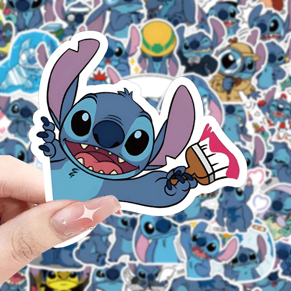 10/30/50/100pcs Kawaii Disney Cartoon Stitch Graffiti Stickers Kids Anime Decoration Decal DIY Laptop Stationery Car Sticker Toy