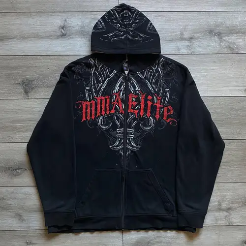 Imagen 1 del producto MMA Elite-Sudadera con capucha de calavera gótica para hombre y mujer, Ecko, sudadera de gran tamaño, ropa de calle Y2K, Jersey informal de estética oscura
