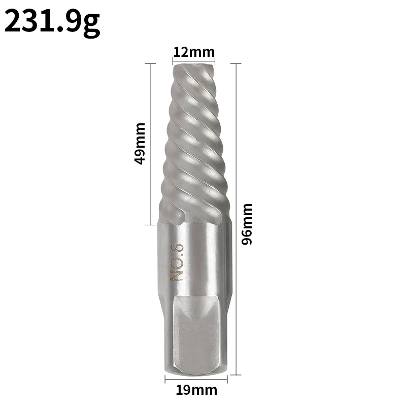 Plumbing Thread Extraction Tool for Faucets: Reverse Thread Design Ensures Positive Engagement on Broken Screws