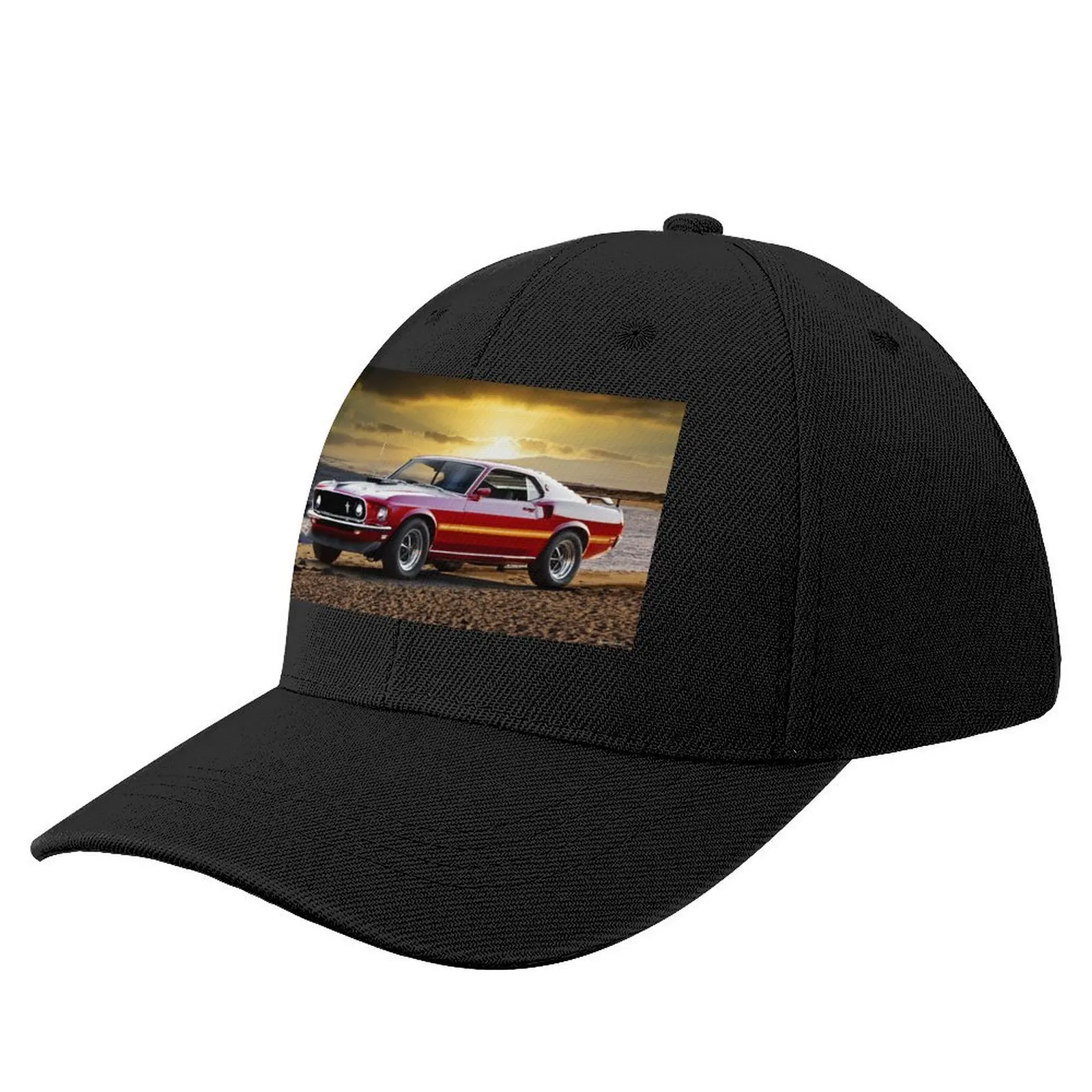 1969 Ford Mustang Mach 1 'Cobra Jet' Baseball Cap fishing hat New Hat Designer Hat Men's Baseball Women's