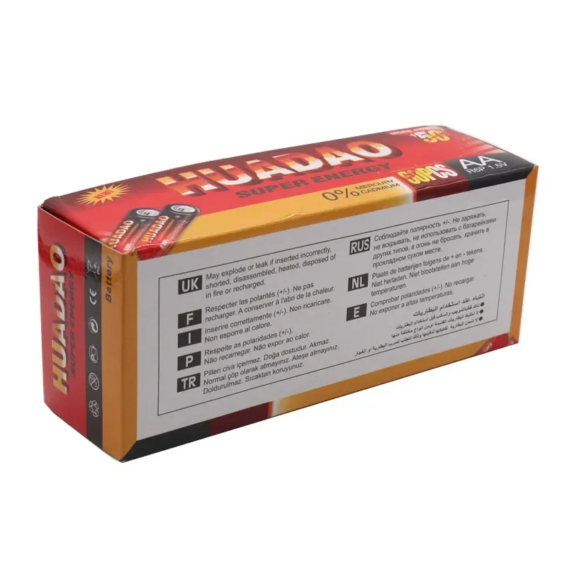 Aleaivy 60 pièces pharmacie 1.5 V AA pile carbone piles UM4 forte Explosion-1,5 volts AA batterie Non de milieu du siècle