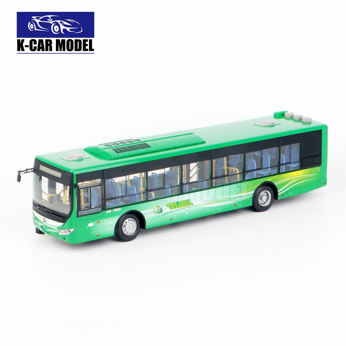 1/43 China Yutong Hybrid H12 City Bus Car Diecast Simulated Alloy Model