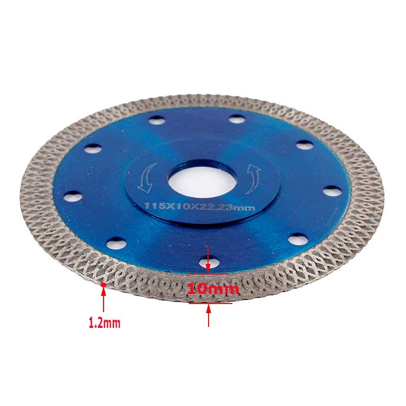 ダイヤモンド切断砥石鋸刃、コンクリート花崗岩石、ピッチ切断刃、115mm、125mm、180mm、230mm