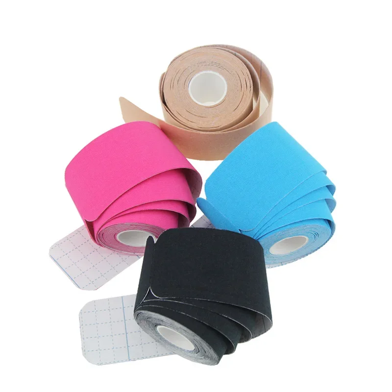 6 Rolls Precut Kinesiology Tape Cotton Elastic Athletic Sports Tape Prevent Injuries Joint Support Muscle Pain Relief Latex Free