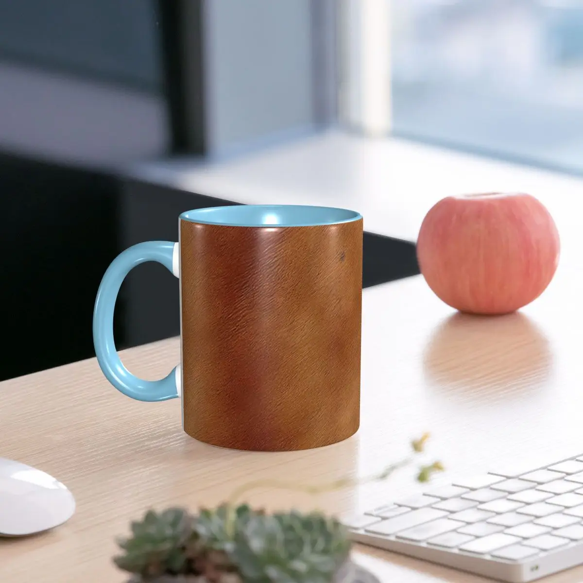 Brown Cowhide Cow Skin Print Mug Funny Ceramic Coffee Cups Tea Mugs Milk Cup Drinkware Gifts for Woman Man