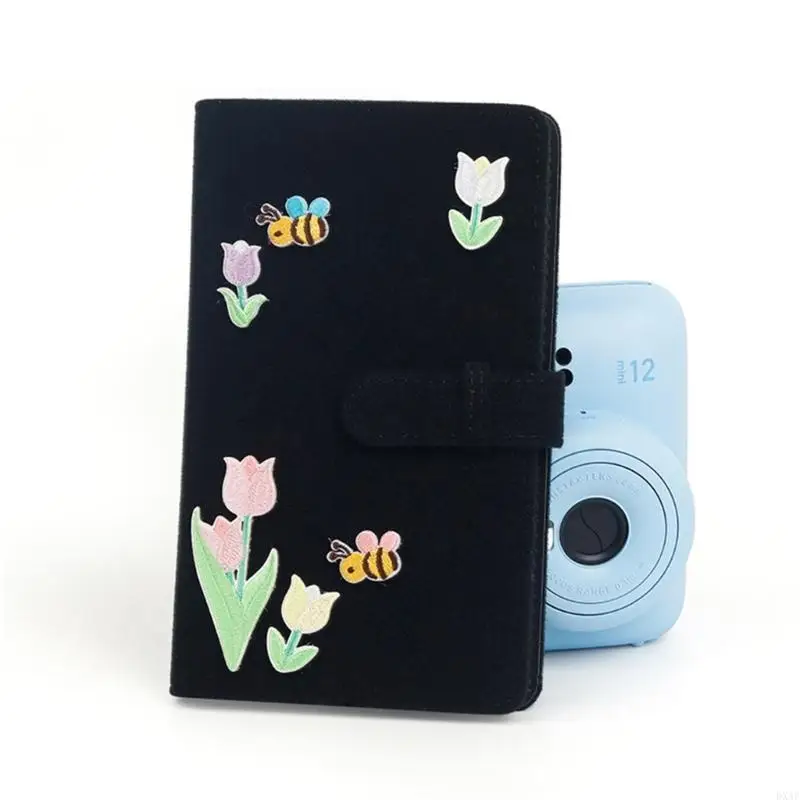 DXAF 3 Inch 96 Pocket Felt Photo Photo Picture Cases for Mini12 11 8 9 7 Photocard