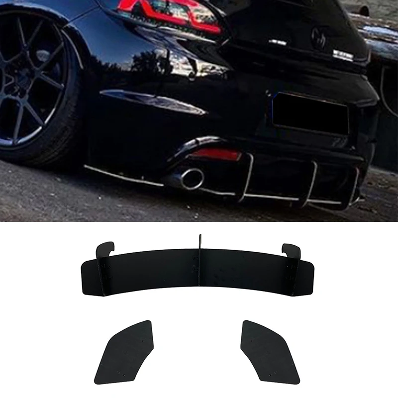 

Car Rear Bumper Diffuser Lip Rear Side Splitters Spoiler Lip For Volkswagen Scirocco R 2015-2016 Body Kits Tuning