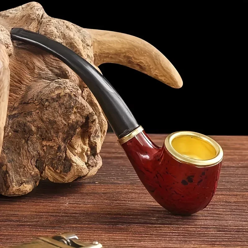 

1pc, Elegant Mini Bent Smoking Pipe - Portable, Easy to Clean, Durable Tobacco Pipe - Perfect Gift for Valentine's Day or New Ye