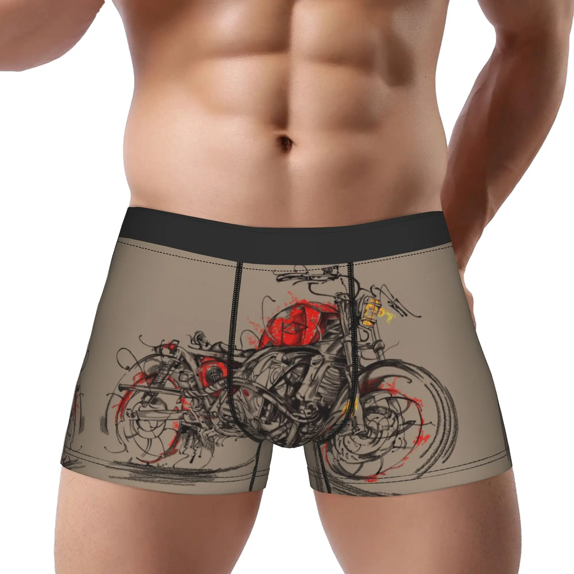 

Мужские трусы-боксеры для мотоциклистов, удобные шорты-боксеры для мужчин