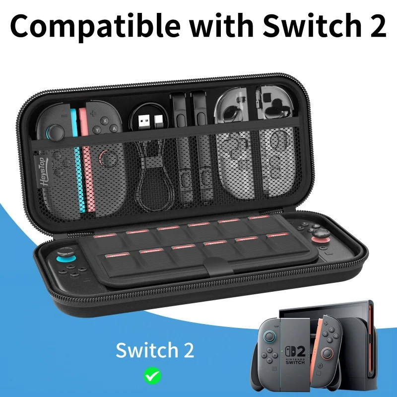 Latest Switch 2 Case Protective Hard Portable Travel Carry Case Carrying Case Protected for Console Accessory