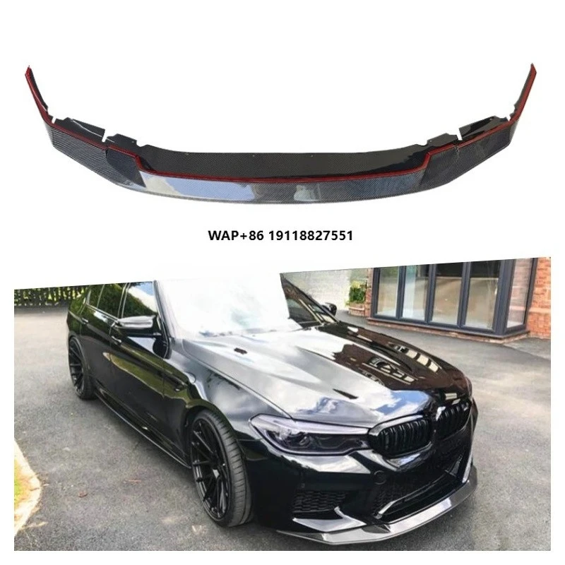 

M5 F90 Front Bumper Lip Spoiler GTS Style Carbon Fiber Lower Front Splitter Lip for F90 M5 2018-19