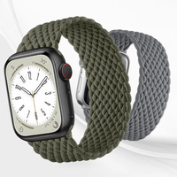 Elastic strap for Apple watch band 40mm 41mm 44mm 45mm 42mm ultra 2 49mm Nylon Solo Loop Bracelet iWatch series 9 3 8 5 6 se 7