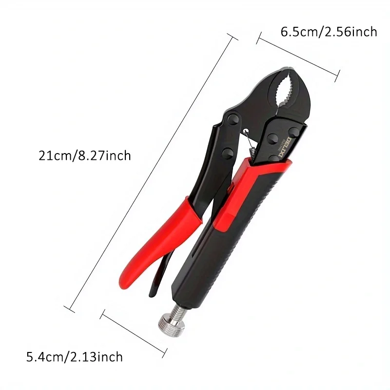 DELIXI ELECTRIC locking pliers，Clamp Pliers Adjustable position for clamping parts of different thicknesses，With Rubber sleeve