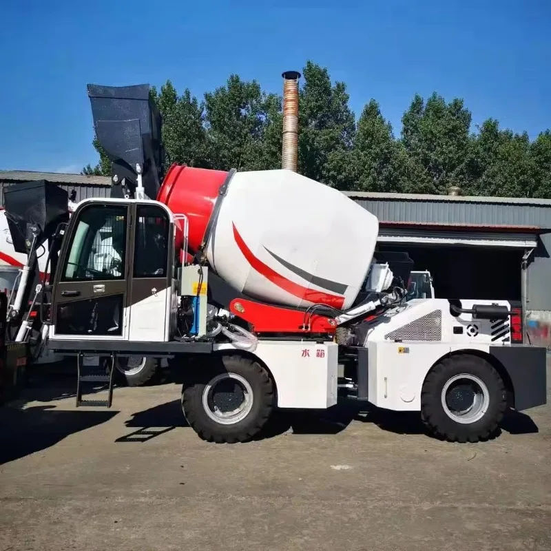 1.8m3 Cement Mixer Truck JBC1800 Self Loading Concrete Mixer Truck