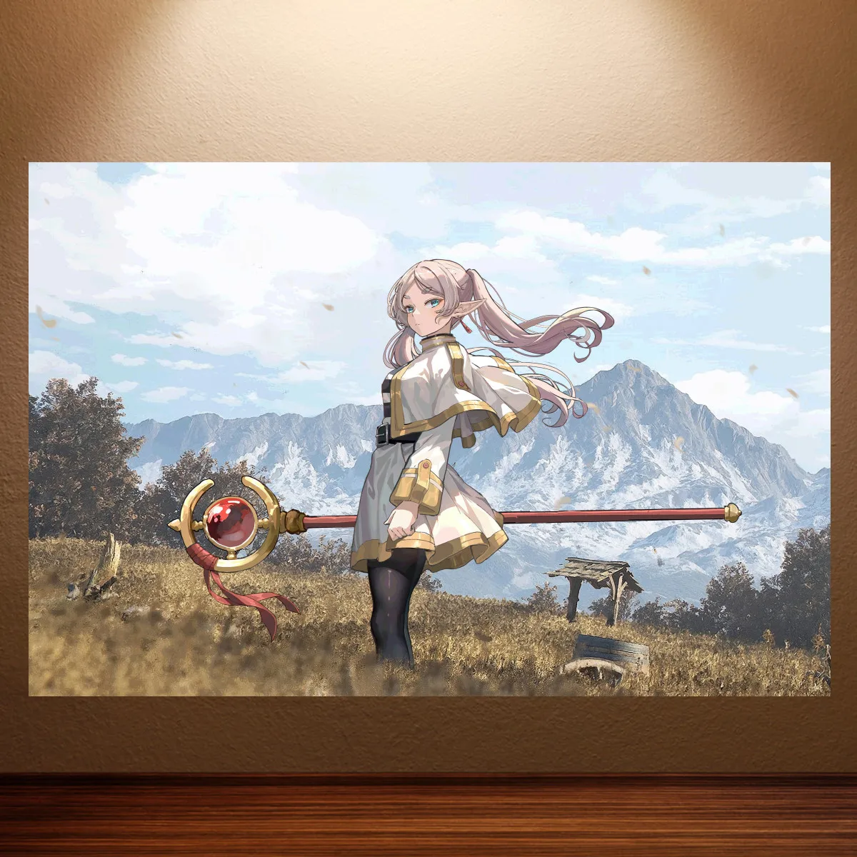 Frieren: Beyond Journey's End Anime-Poster, Leinwand-Wandkunst, japanisches Manga-Charakter-Poster für Schlafzimmer und Gaming-Raum-Wanddekoration