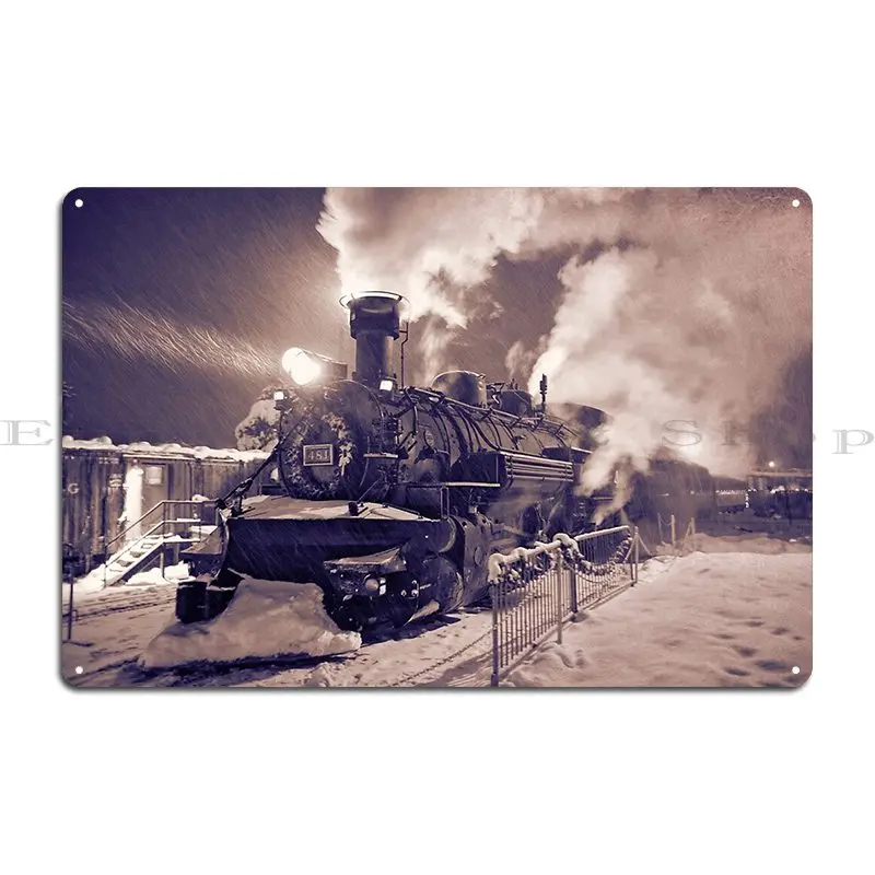 Polar Express Durango Colorado 2 Metal Sign Painting Living Room Club Design Designing Tin Sign Poster