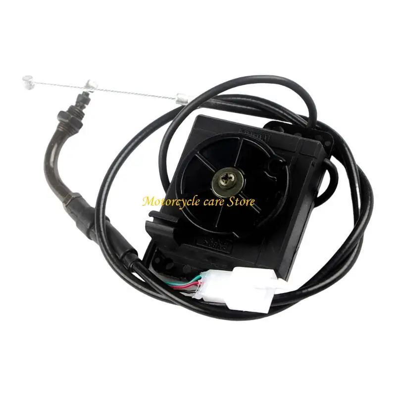 Electric Motorcycle Accelerator Unit Central Accelerator 110cm Throttle Cable Easy Installation with Cable Spare Parts