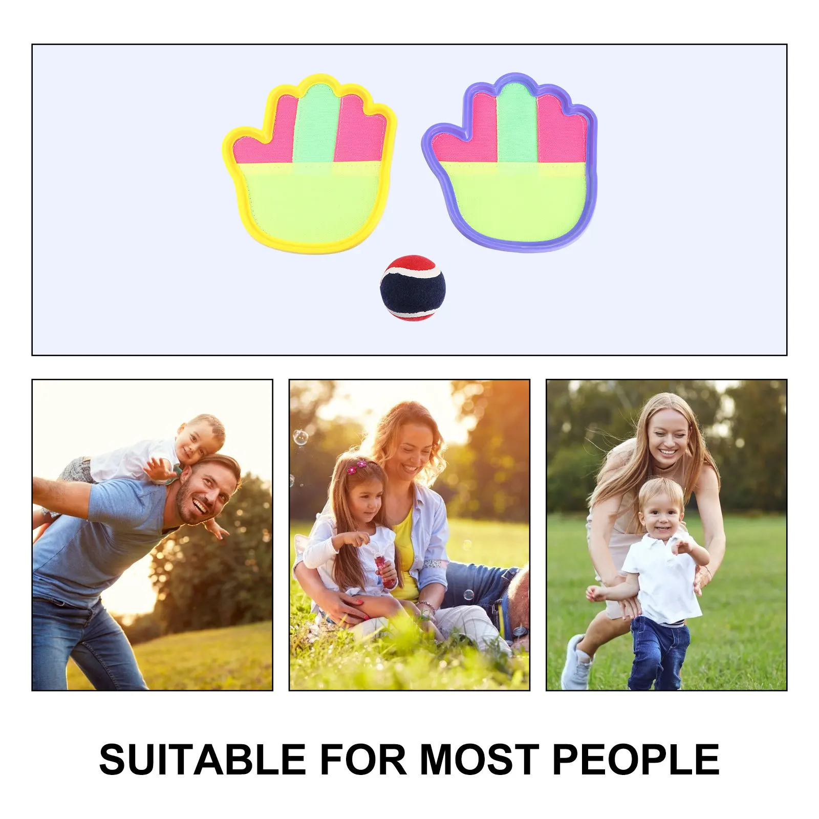 1Set Kids Zuig Paddle Ball Catcher Toss Game Familievriendelijke Draagbare Sportuitrusting Zomer Plezier Activiteit Tennis Speelgoed Bal