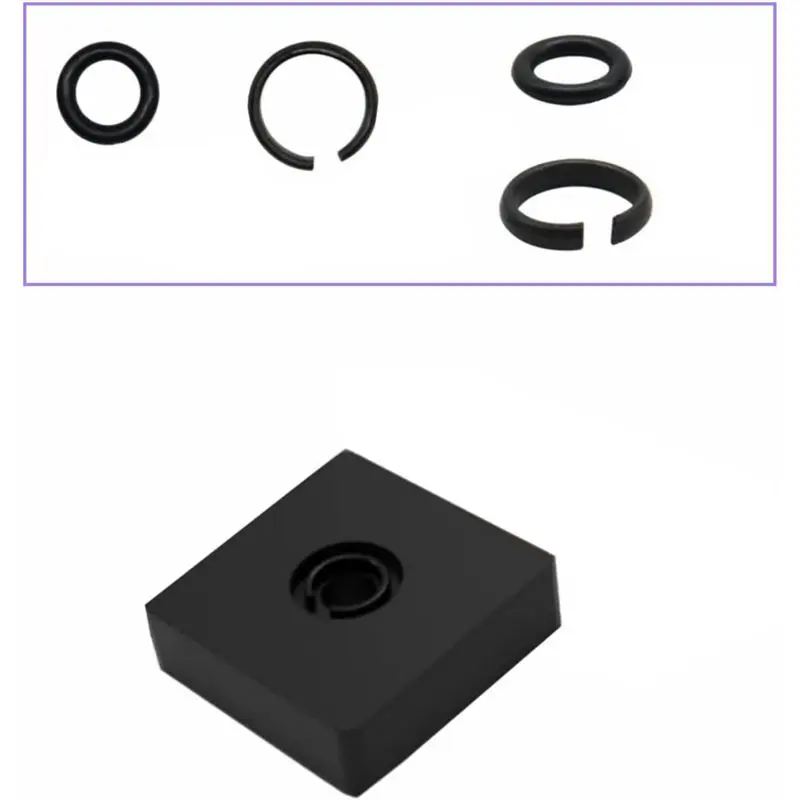 B23B (6+6Sets) 1/2In And 3/8In Impact Retaining Ring Clip Friction Ring With O-Ring For Electric/Pneumatic Type Impact Wrench