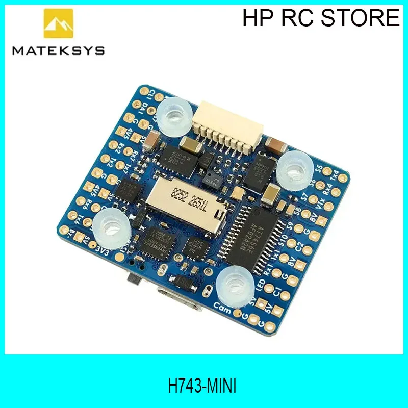 

Полетный контроллер Matek H743-MINI V3 FC H743 20x20 мм с ICM42688P, ICM42605, встроенным OSD, 11 PWM, 2-8S Lipo для FPV-дронов и радиоуправляемых моделей
