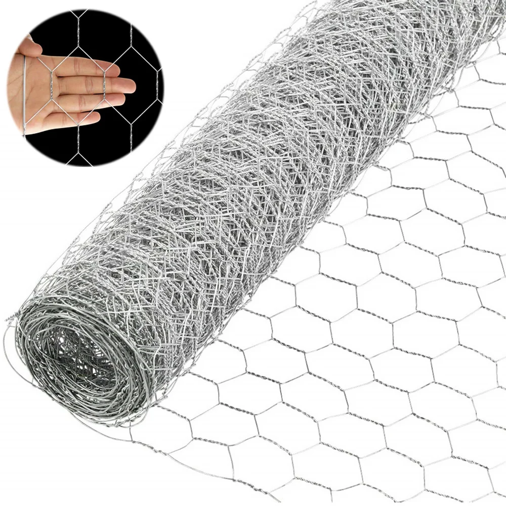

High-Quality Iron Wire Galvanized Hexagonal Wire Mesh Poultry Fence Sturdy and Durable 48in x 150ft