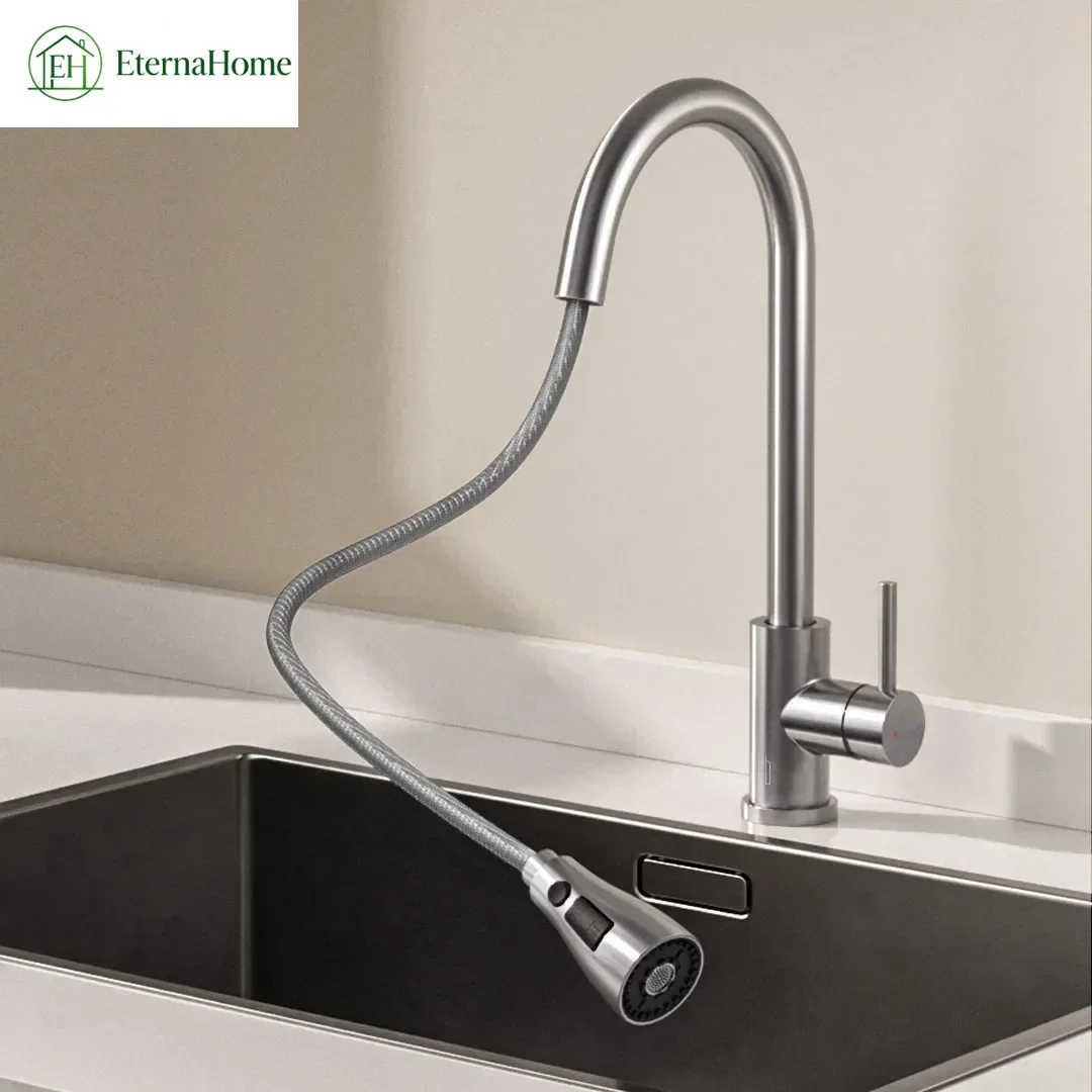 Diiib Sensitive Touch Control Faucets 304 stainless steel Deck Mounted Mixer Stream Sprayer Head Sensor Bathroom Accessories