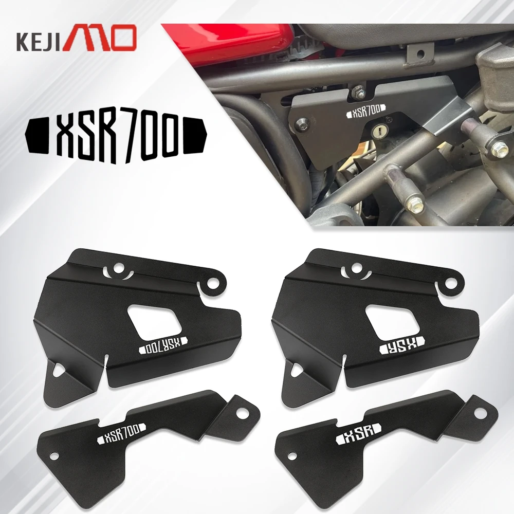 

Motorcycle Side Panel Frame Cover Brake Reservoir Guards Protector Set For Yamaha XSR700 XSR 700 2015-2025 2024 2023 2022 2021
