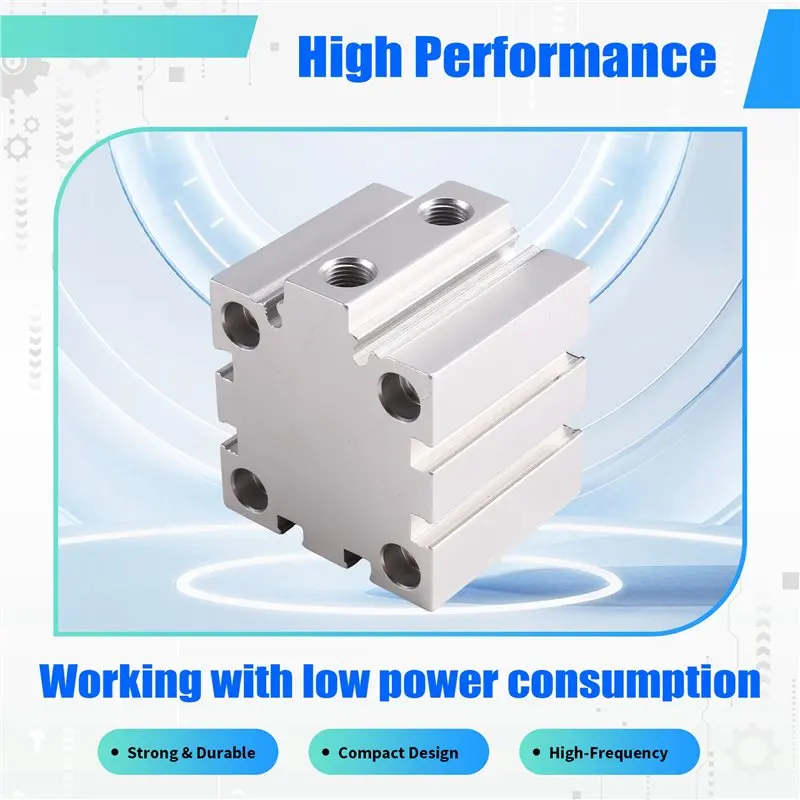 [NEW!A08R】 Compact Pneumatic Cylinder ADVC-40-10-A-P-A Short Stroke Air Cylinder For Automation Equipment Parts