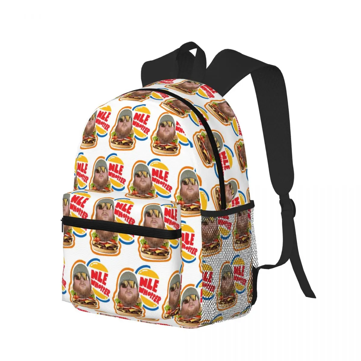 

NLE Whopper Caseoh Student Backpack School Bag Hiking Travel Daypack for Boys Girls Bookbag Shoulder Bags