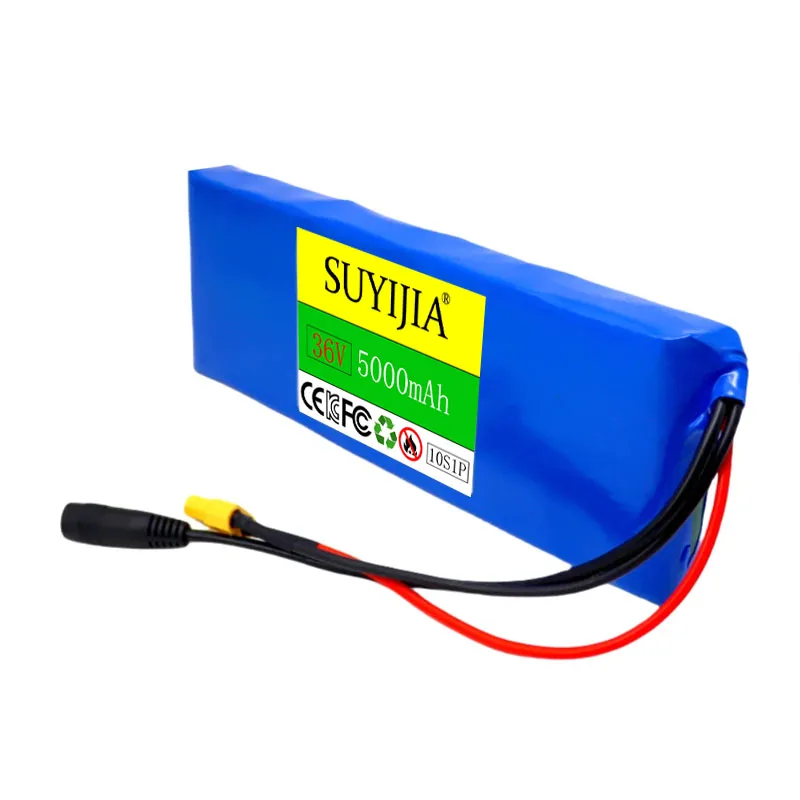 10S1P 36V 5000mAh Batterie 5Ah 18650 Lithium Li-ion Batteries Rechargeables Voiture Électrique Vélo Scooter 20A BMS 500W