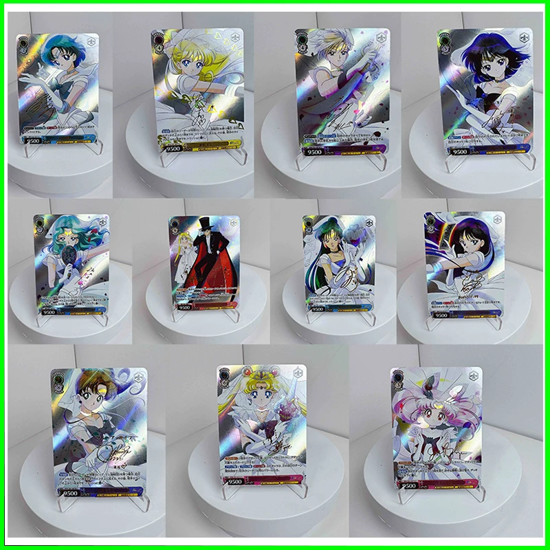 Sailor Moon collectible cards games for boys toys table games birthday gifts DIY anime Shenhe Ganyu Nakime premium flash cards