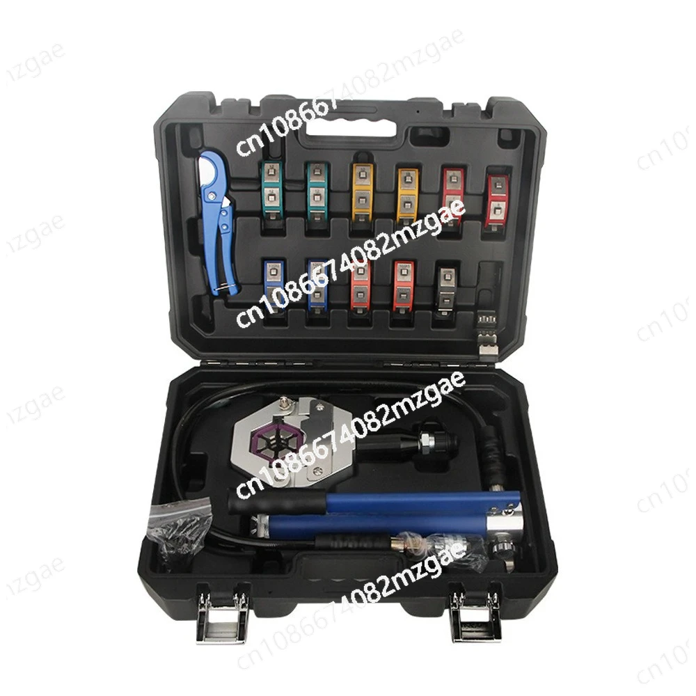 Manual Hydraulic Pipe Press Automotive Air Conditioning Portable Pipe Press Hose Crimping Tool Crimping Clamp