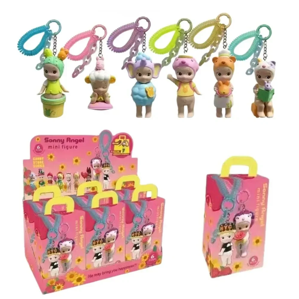 Sonny Angel Lucky Series слепая коробка брелок ПВХ фигурка милый рюкзак кулон декоративный аксессуар модель игрушка кукла подарок для детей