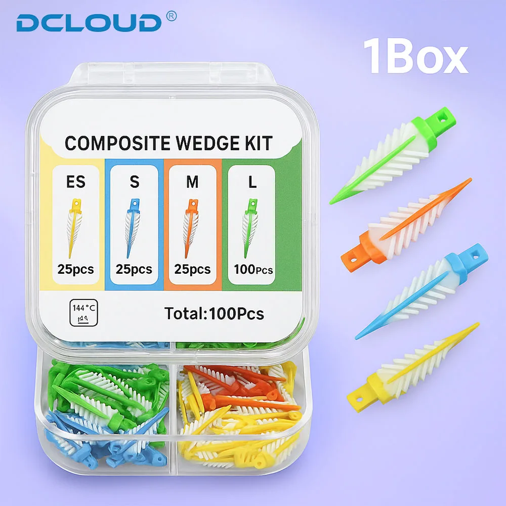 

1Box Dental Interdental Wedges Composite Sealing Silicone Wedge Material for Adaptive Tooth Restoration Cavity Filling Materials